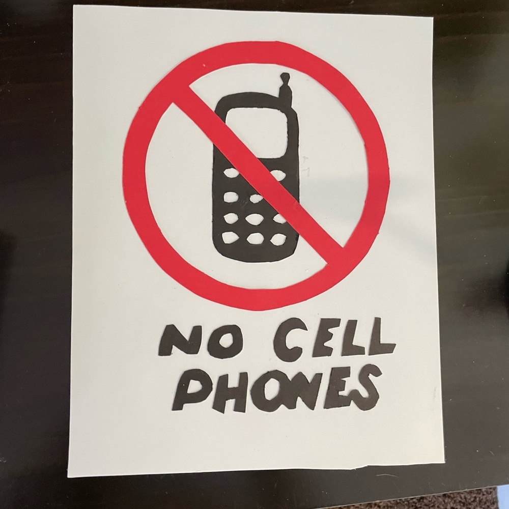 Gilmore Girls “No Cell Phones” 8x10 Art